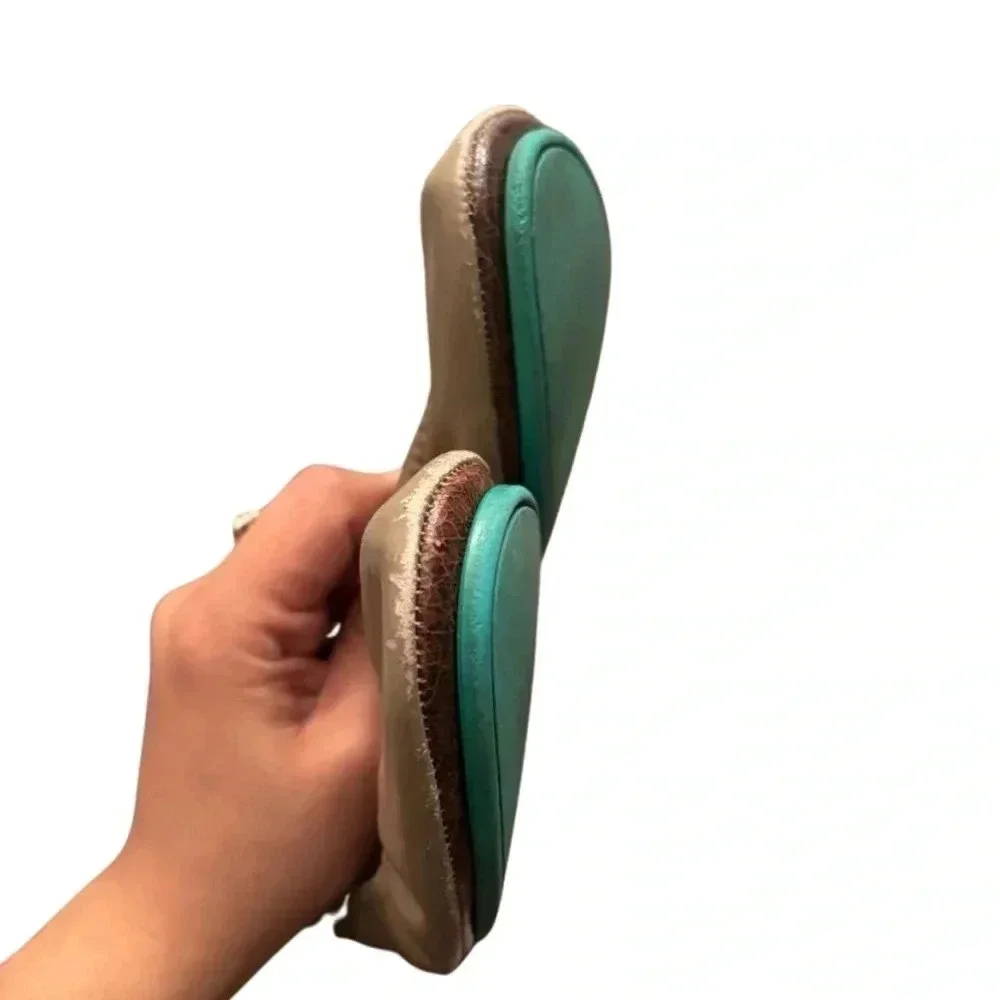 Tieks Tan Leather Ballet Flats - Picture 7 of 9